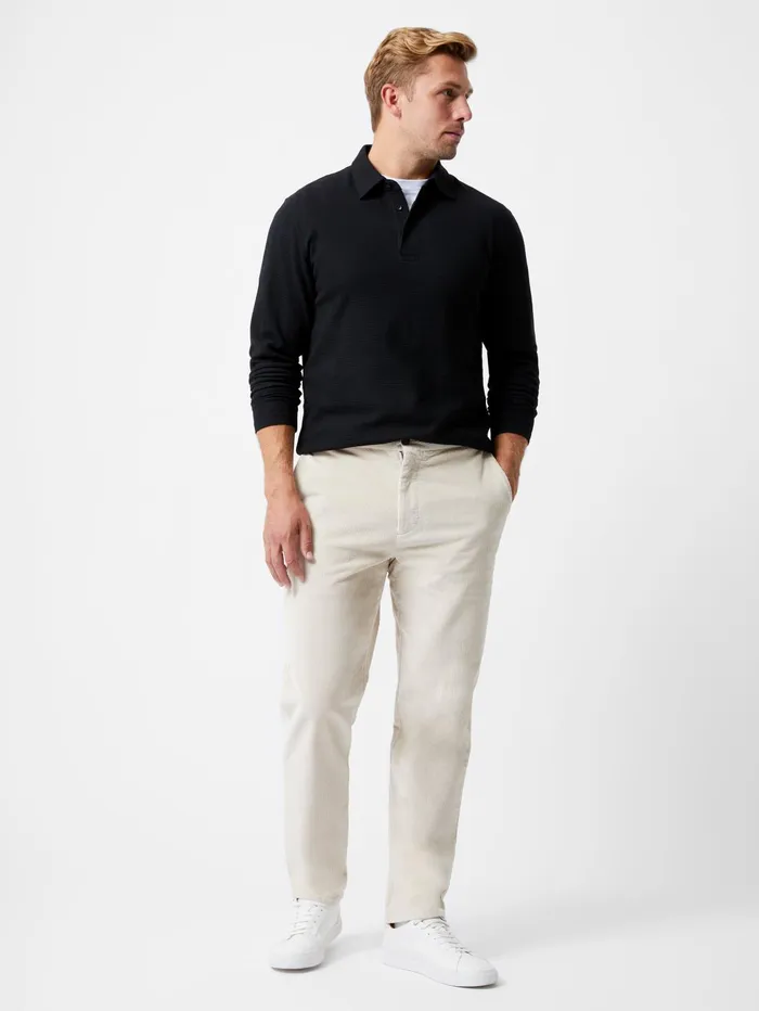 French Connection Corduroy Stretch Band Trousers Stone Man Trousers