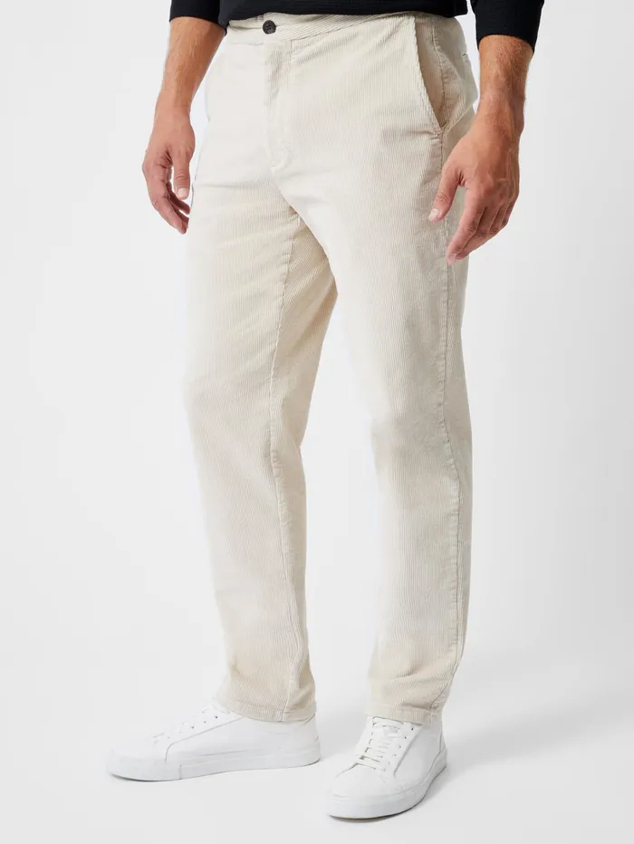 French Connection Corduroy Stretch Band Trousers Stone Man Trousers