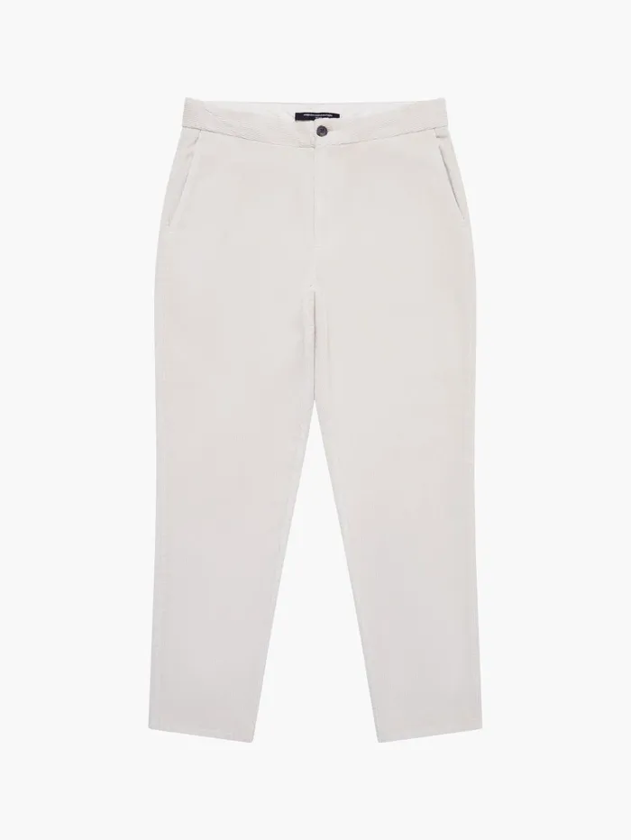 French Connection Corduroy Stretch Band Trousers Stone Man Trousers