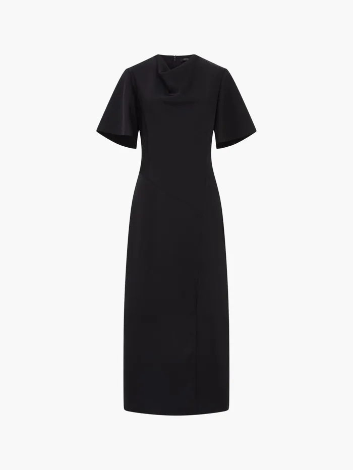 French Connection Fenix Satin Dress Blackout Woman Dresses