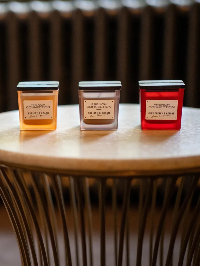 French Connection Indulgence Candle Set Of 3 Natural Home Home Accessories