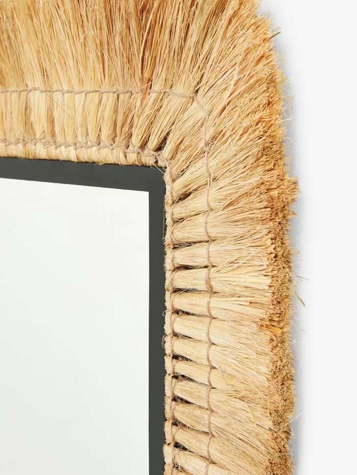 French Connection Jute Mirror Clear Home Home Accessories
