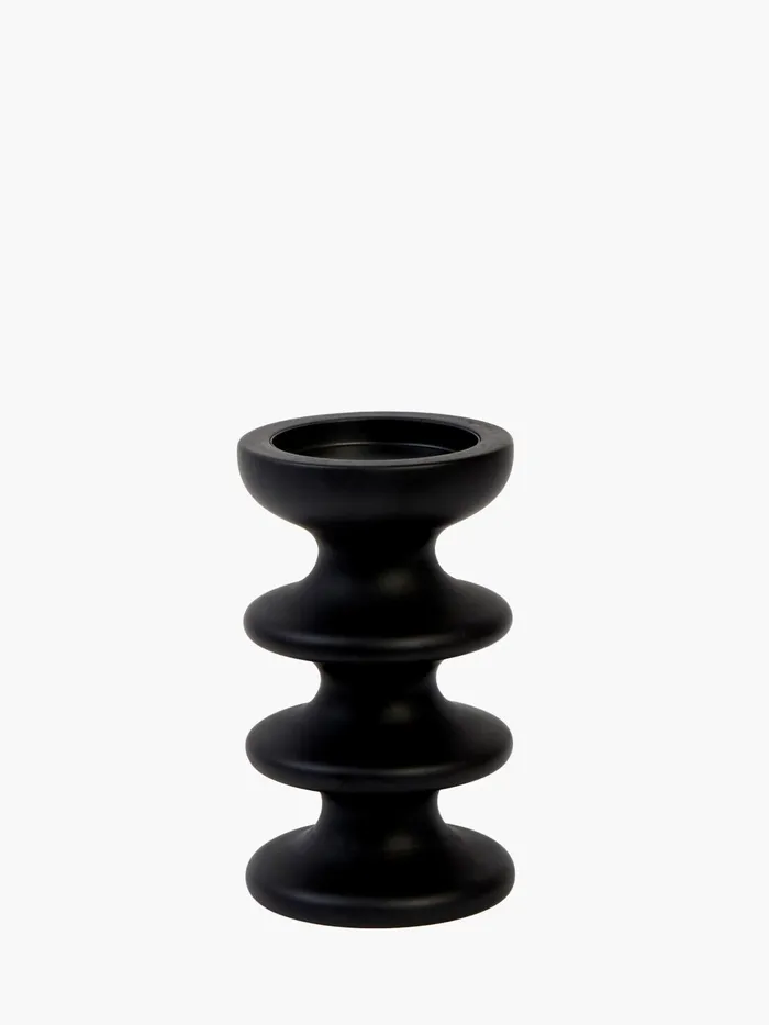 French Connection Zulf Candle Holder Black Home Home Accessories