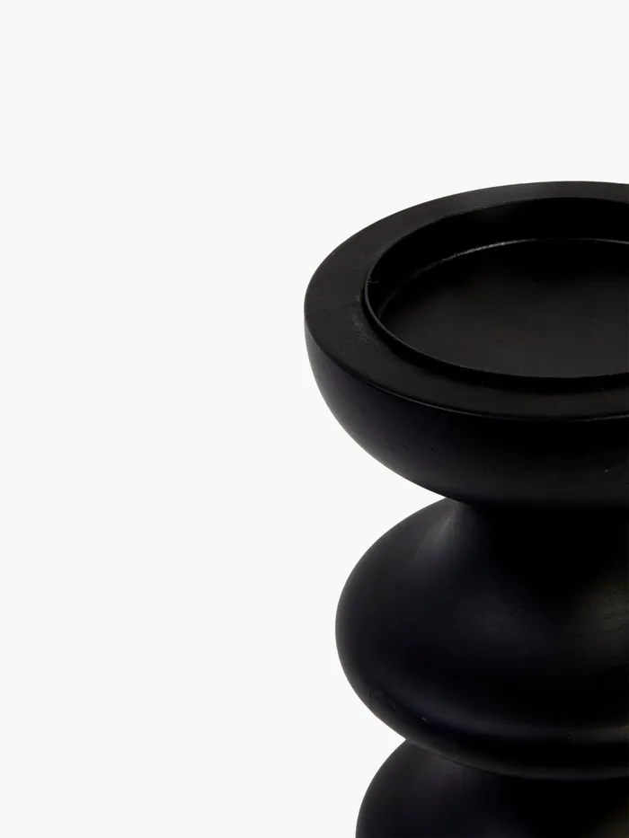 French Connection Zulf Candle Holder Black Home Home Accessories
