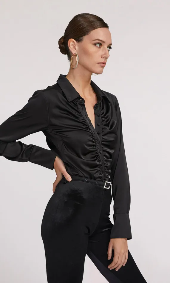 Generation Love Clothing Osei Shirt Black Women Tops