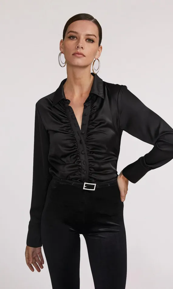 Generation Love Clothing Osei Shirt Black Women Tops
