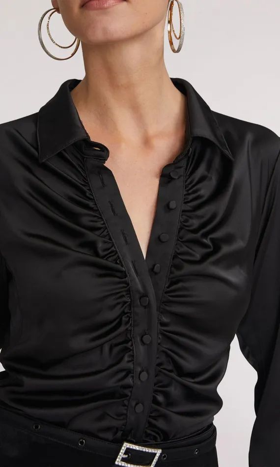 Generation Love Clothing Osei Shirt Black Women Tops