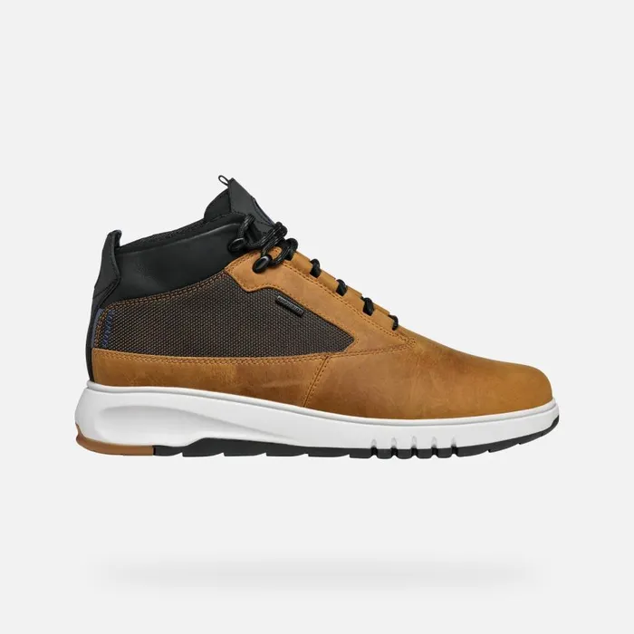Geox Ankle Boots AERANTIS 4X4 ABX MAN OchreDark Coffee Waterproof Boots Ochredark Coffee 8211 Man