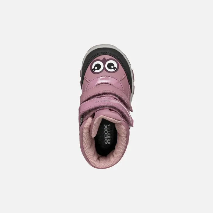 Geox Ankle Boots FLANFIL ABX TODDLER GIRL Dark Pink Waterproof Boots Dark Pink 8211 Kids