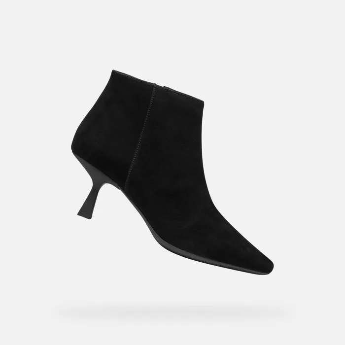 Geox Ankle Boots GISELDA R WOMAN Black Medium Heel Ankle Boots Black 8211 Woman Geox Ankle Boots GISELDA R WOMAN Black Medium Heel Ankle Boots Black 8211 Woman