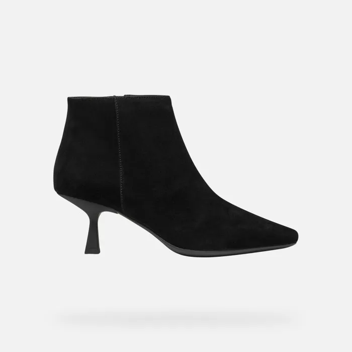 Geox Ankle Boots GISELDA R WOMAN Black Medium Heel Ankle Boots Black 8211 Woman