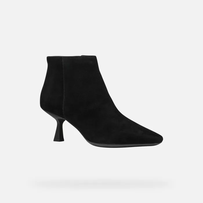 Geox Ankle Boots GISELDA R WOMAN Black Medium Heel Ankle Boots Black 8211 Woman