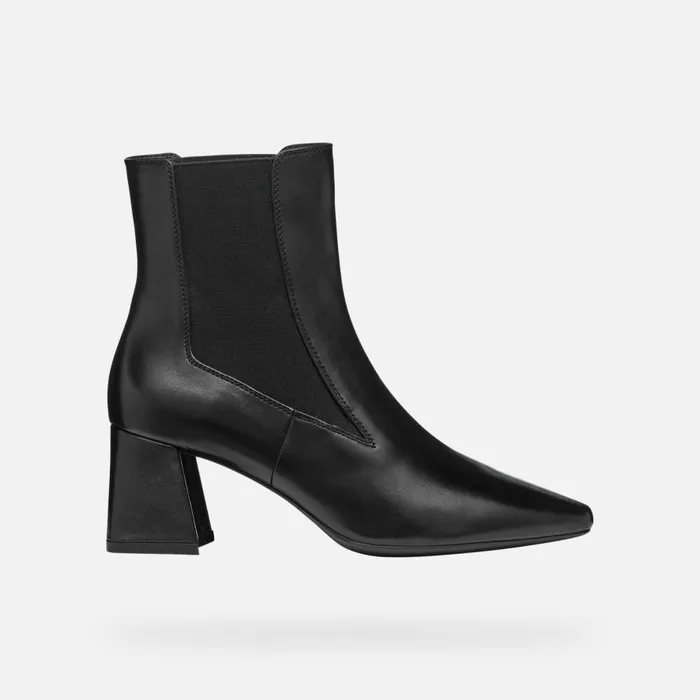 Geox Ankle Boots GISELDA WOMAN Black Medium Heel Ankle Boots Black 8211 Woman