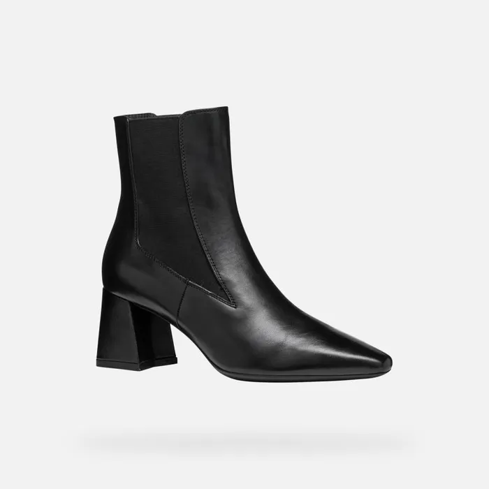Geox Ankle Boots GISELDA WOMAN Black Medium Heel Ankle Boots Black 8211 Woman