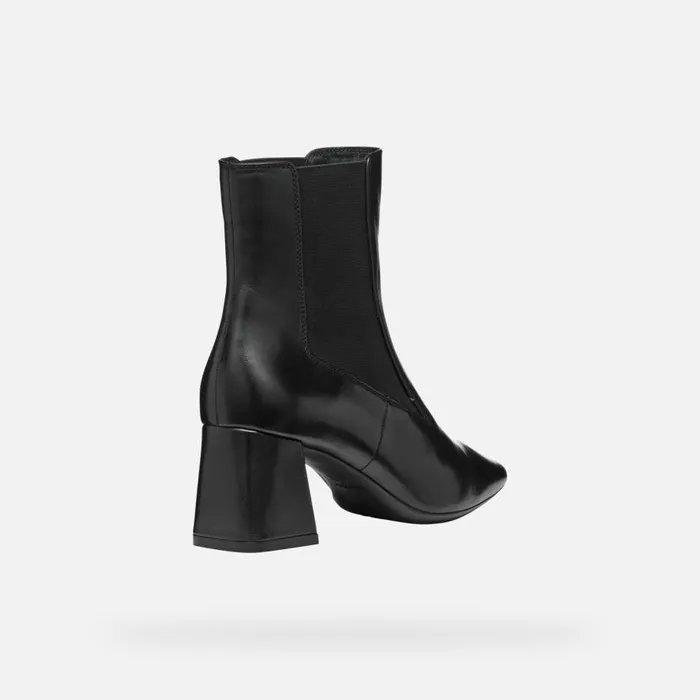 Geox Ankle Boots GISELDA WOMAN Black Medium Heel Ankle Boots Black 8211 Woman