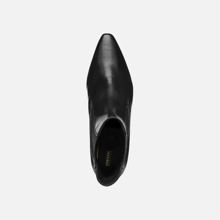 Geox Ankle Boots GISELDA WOMAN Black Medium Heel Ankle Boots Black 8211 Woman