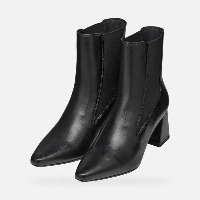 Geox Ankle Boots GISELDA WOMAN Black Medium Heel Ankle Boots Black 8211 Woman