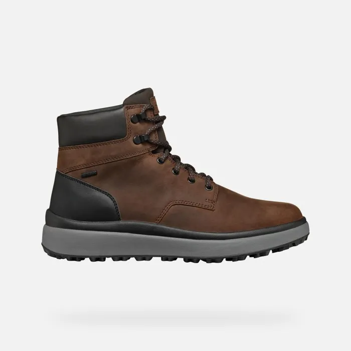 Geox Ankle Boots GRANITO GRIP ABX MAN CoffeeBlack Waterproof Boots Coffeeblack 8211 Man