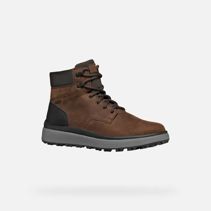Geox Ankle Boots GRANITO GRIP ABX MAN CoffeeBlack Waterproof Boots Coffeeblack 8211 Man