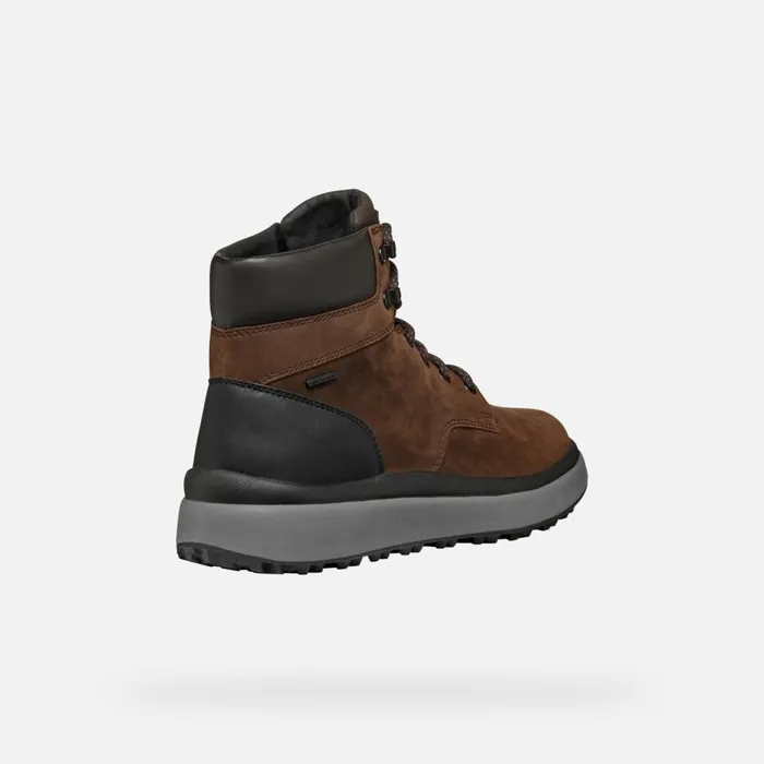 Geox Ankle Boots GRANITO GRIP ABX MAN CoffeeBlack Waterproof Boots Coffeeblack 8211 Man