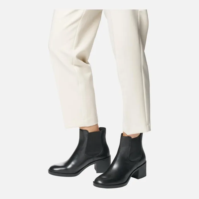 Geox Ankle Boots SERILDA 60 WOMAN Black Medium Heel Ankle Boots Black 8211 Woman