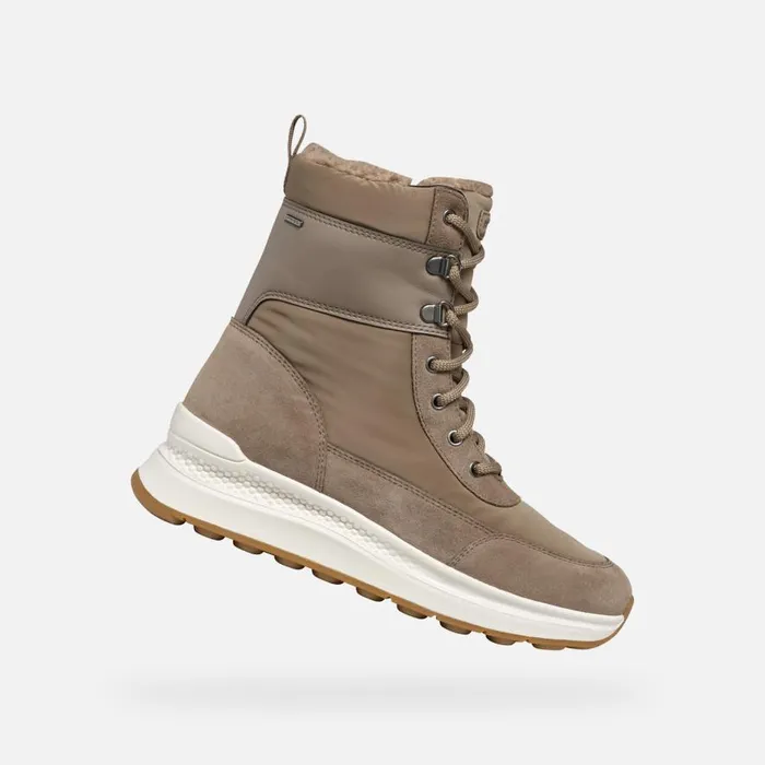 Geox Ankle Boots SPHERICA ACTIF X2 ABX WOMAN Taupe Waterproof Ankle Boots Taupe 8211 Woman Geox Ankle Boots SPHERICA ACTIF X2 ABX WOMAN Taupe Waterproof Ankle Boots Taupe 8211 Woman