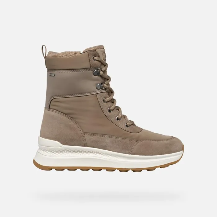Geox Ankle Boots SPHERICA ACTIF X2 ABX WOMAN Taupe Waterproof Ankle Boots Taupe 8211 Woman