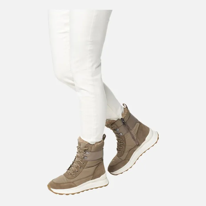 Geox Ankle Boots SPHERICA ACTIF X2 ABX WOMAN Taupe Waterproof Ankle Boots Taupe 8211 Woman