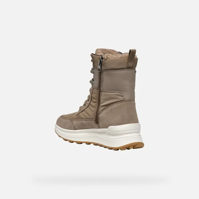 Geox Ankle Boots SPHERICA ACTIF X2 ABX WOMAN Taupe Waterproof Ankle Boots Taupe 8211 Woman