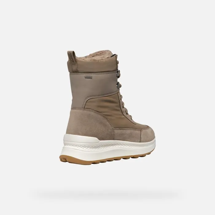 Geox Ankle Boots SPHERICA ACTIF X2 ABX WOMAN Taupe Waterproof Ankle Boots Taupe 8211 Woman