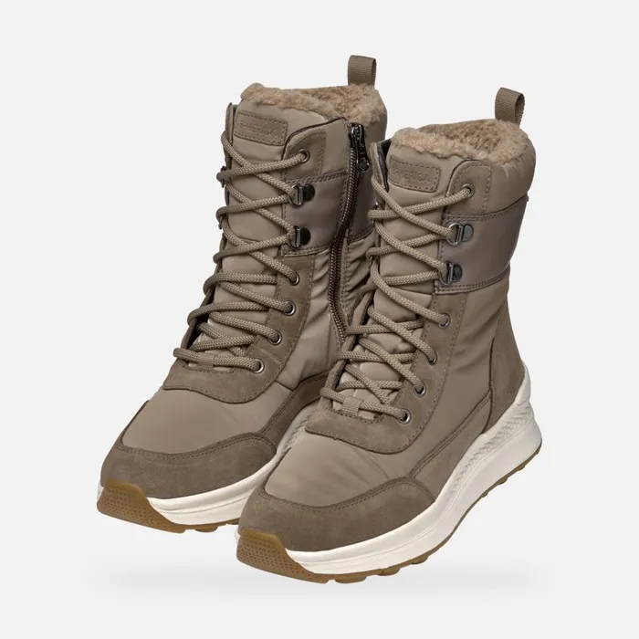 Geox Ankle Boots SPHERICA ACTIF X2 ABX WOMAN Taupe Waterproof Ankle Boots Taupe 8211 Woman