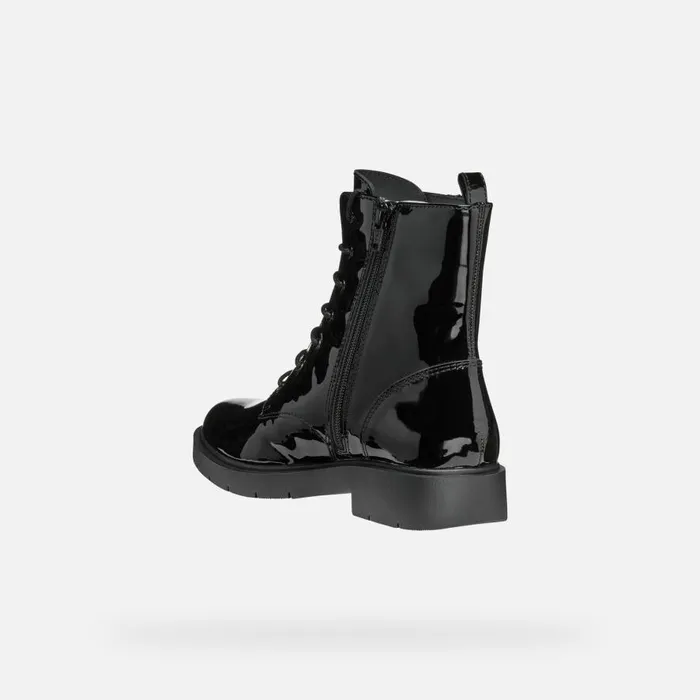 Geox Ankle Boots SPHERICA EC1 WOMAN Black Ankle Boots With Laces Black 8211 Woman
