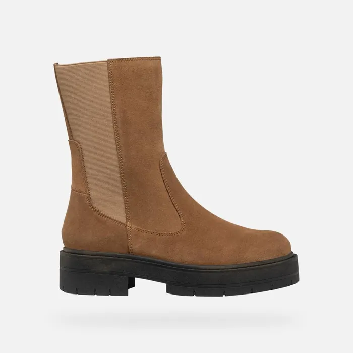 Geox Ankle Boots SPHERICA EC7 WOMAN Mud Chelsea Boots Mud 8211 Woman