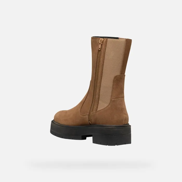 Geox Ankle Boots SPHERICA EC7 WOMAN Mud Chelsea Boots Mud 8211 Woman
