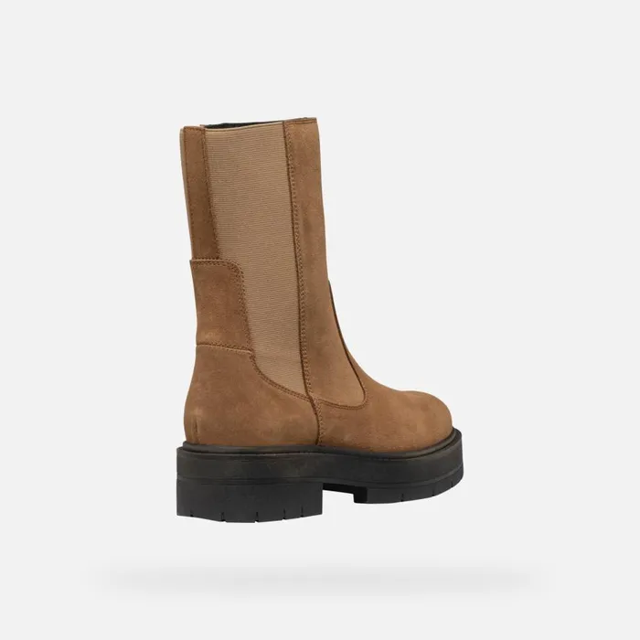 Geox Ankle Boots SPHERICA EC7 WOMAN Mud Chelsea Boots Mud 8211 Woman