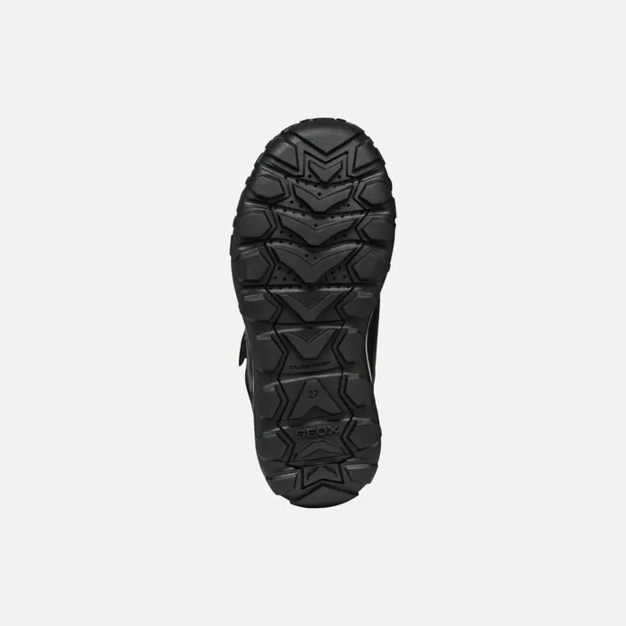 Geox Ankle Boots TREKKYUP ABX JUNIOR Dark GreenBlack Waterproof Boots Dark Greenblack 8211 Kids