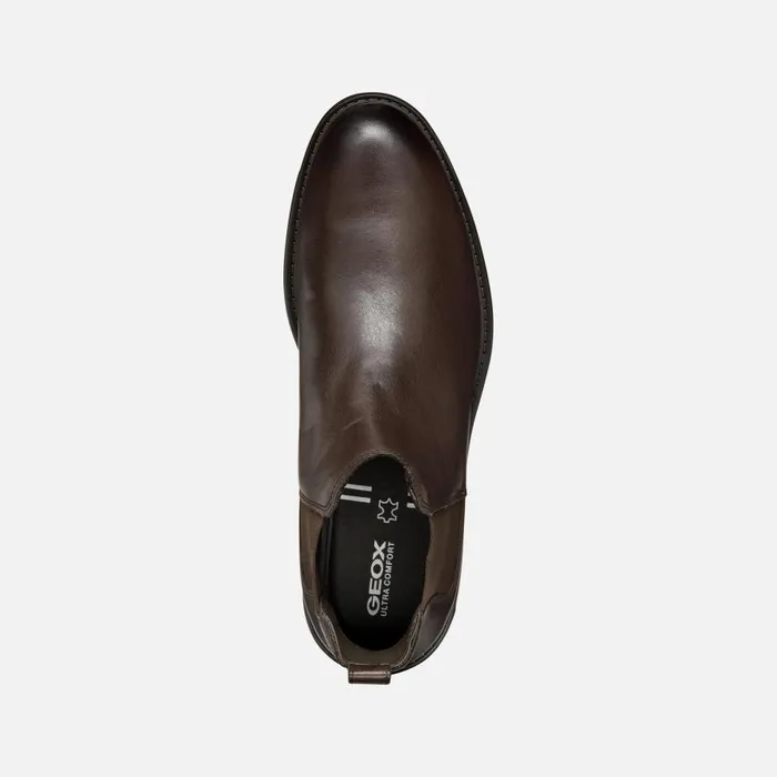 Geox Ankle Boots WALK PLEASURE MAN Coffee Chelsea Boots Coffee 8211 Man