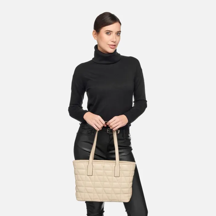 Geox Bags GARDREN M WOMAN Off White Shoulder Bag Off White 8211 Woman