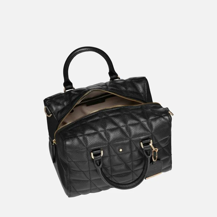Geox Bags SAFFIRIA WOMAN Black Handbag Black 8211 Woman