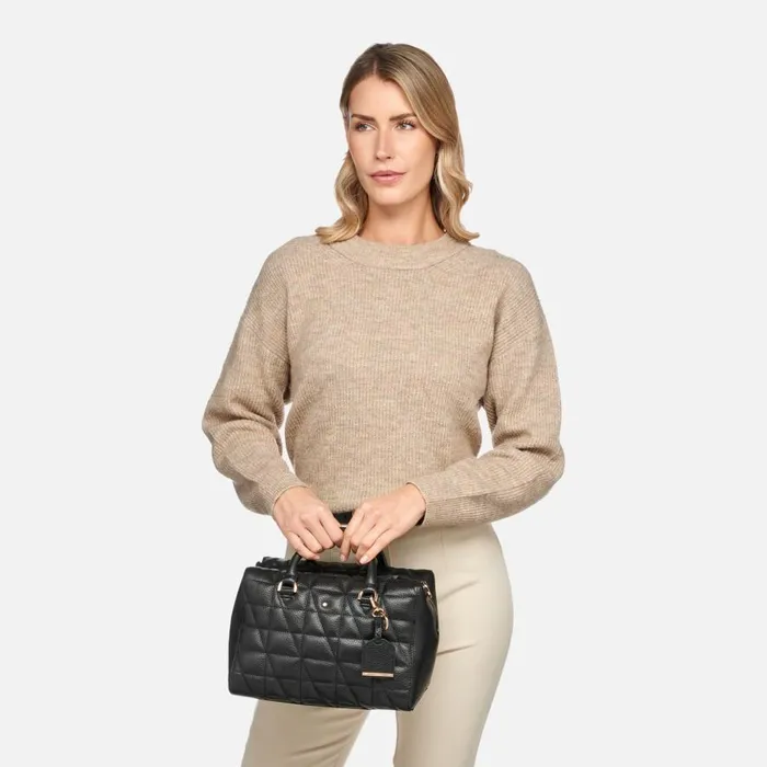 Geox Bags SAFFIRIA WOMAN Black Handbag Black 8211 Woman