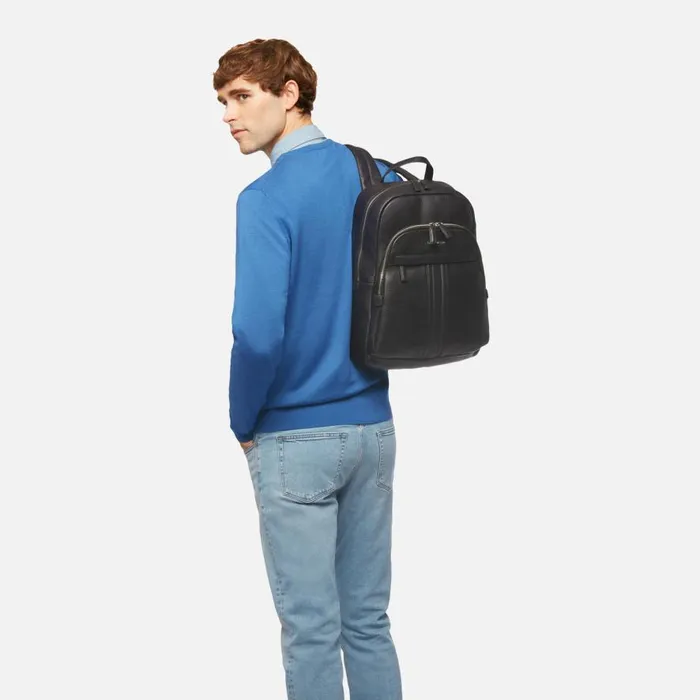 Geox Bags YVAN Men039s Black Backpack Online Store Black 8211 Man