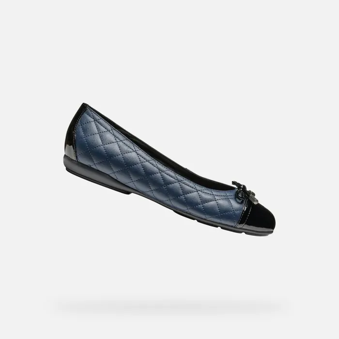 Geox Ballerinas ANNYTAH WOMAN NavyBlack Leather Ballerina Flats Navyblack 8211 Woman Geox Ballerinas ANNYTAH WOMAN NavyBlack Leather Ballerina Flats Navyblack 8211 Woman