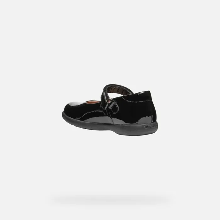 Geox Ballerinas NAIMARA GIRL Black Ballet Flats With Straps Black 8211 Kids
