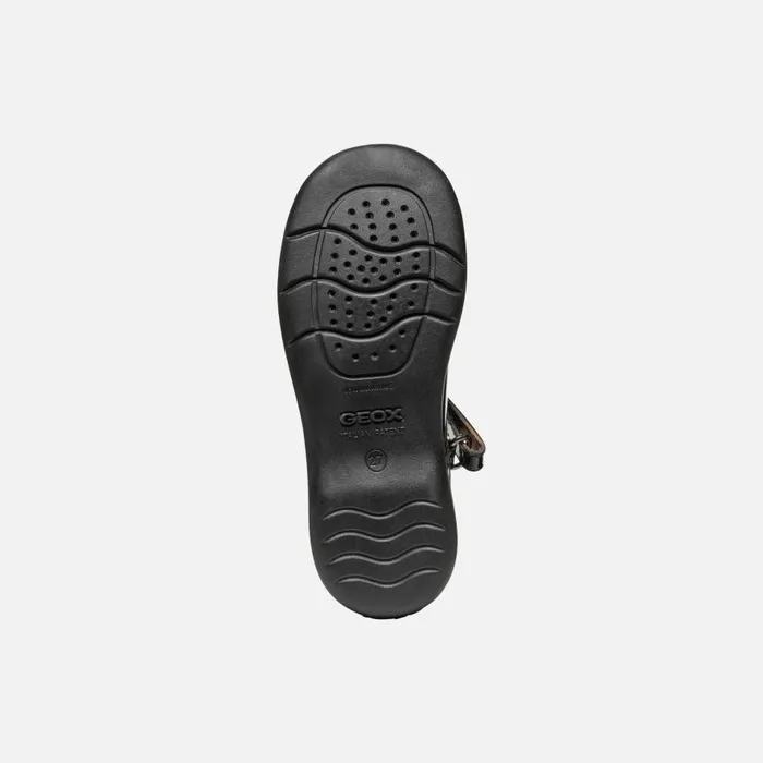 Geox Ballerinas NAIMARA GIRL Black Ballet Flats With Straps Black 8211 Kids