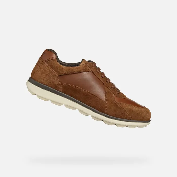 Geox Casual Shoes SPHERICA EC12 MAN Brown Cotto Low Top Sneakers Brown Cotto 8211 Man Geox Casual Shoes SPHERICA EC12 MAN Brown Cotto Low Top Sneakers Brown Cotto 8211 Man