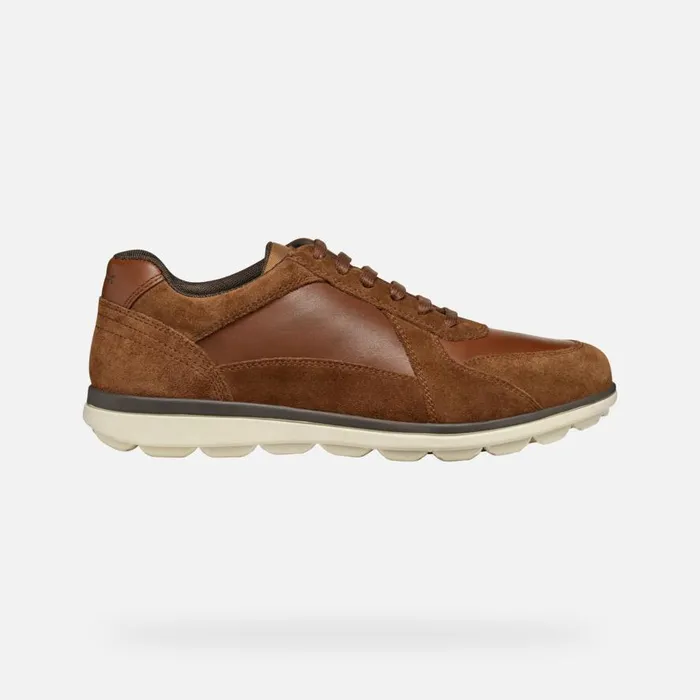 Geox Casual Shoes SPHERICA EC12 MAN Brown Cotto Low Top Sneakers Brown Cotto 8211 Man