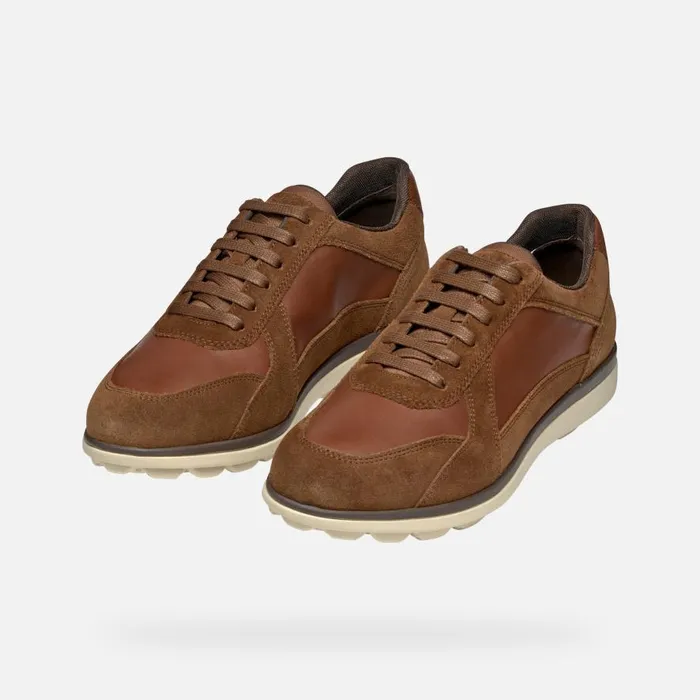 Geox Casual Shoes SPHERICA EC12 MAN Brown Cotto Low Top Sneakers Brown Cotto 8211 Man