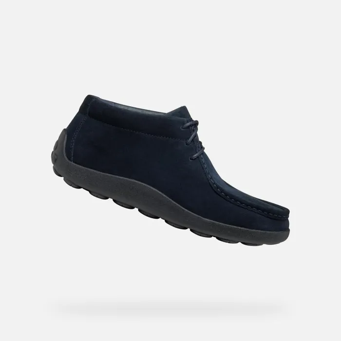 Geox Casual Shoes SPHERICA EC14 MAN Navy Suede Loafers Navy 8211 Man