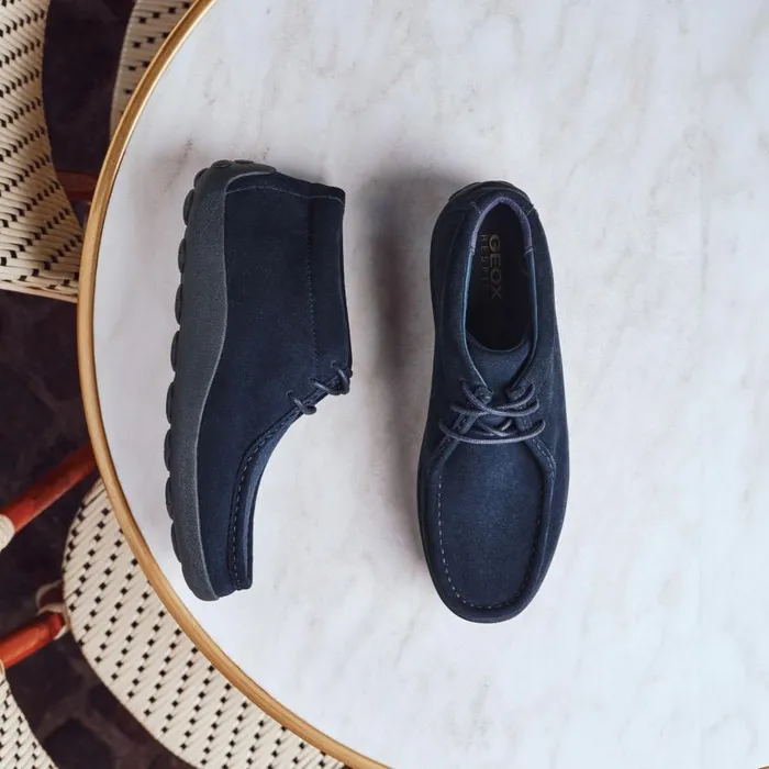 Geox Casual Shoes SPHERICA EC14 MAN Navy Suede Loafers Navy 8211 Man