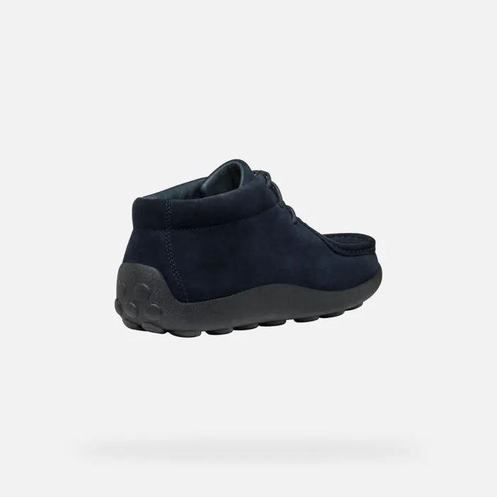 Geox Casual Shoes SPHERICA EC14 MAN Navy Suede Loafers Navy 8211 Man